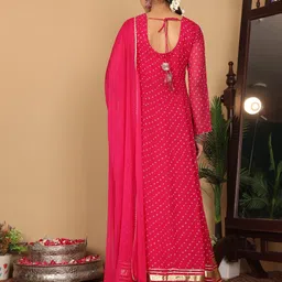 varanga Printed Georgette Stitched Anarkali Gown image 2