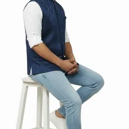 hassan Printed Men Waistcoat image 3