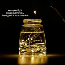 bolt 20 LEDs 2 m White Steady Water Drop Rice Lights image 3