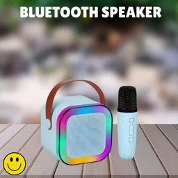 ROYALGUDGET K12 (PORTABLE BLUETOOTH DESKTOP SPEAKER)With Karaoke Mic RGB Light, HD SoundT132 10 W Bluetooth Laptop/Desktop Speaker-picture-34