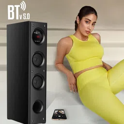 ultiads HJ-675 Wireless Bluetooth Speaker With USB /FM 100 W Bluetooth Tower Speaker image 3