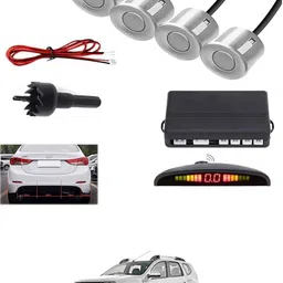 aarsh store Universal 4 Silver Reverse Parking Sensor-AF25A167 Universal 4 Silver Reverse Parking Sensor-AF25A167 Parking Sensor-picture-41