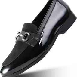 Monkstory Tux Bit Slip-Ons - Black Casuals For Men-image-22