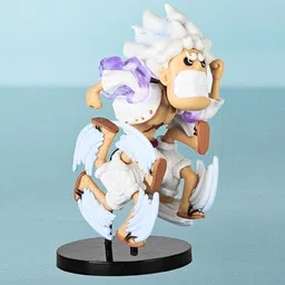 funfob Monkey D Luffy Gear 5 Action Figure Height -11cm Mini Version PVC(Running Fast) image 1