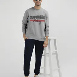 ausk Men Full Sleeve Graphic Print Sweatshirt image 3