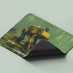 ARTOLIC Lone robot stands murky swamp Gaming Mouse Pad, Non-Slip Rubber Base, 9x7.5 Non Slip Base Mousepad image 4