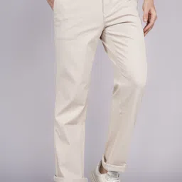 killer Men Straight Fit Light Blue Cotton Blend Trousers image 1