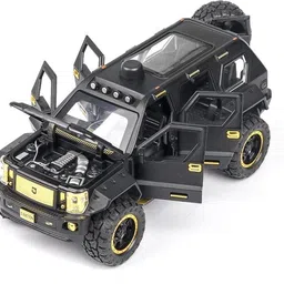 Navrangi 1:24 Scale Big G Patton Metal Alloy Die-Cast Pull Back Openable Doors-image-6