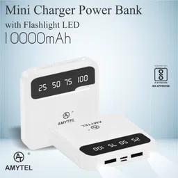 amytel 10000 mAh 18 W Mini Pocket Size Power Bank image 4