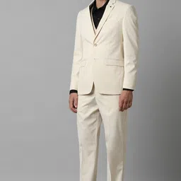 louis philippe Men Two Piece Suit Solid Suit image 4