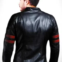 lapataclub Men Solid Leather Jacket image 2