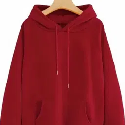 priya enterprises Men Full Sleeve Solid Hooded Sweatshirt image 1