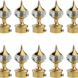 spotbia Gold Rod Rail Bracket, Curtain Knobs Metal-picture-33