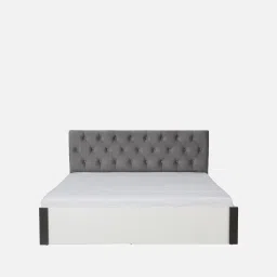 a globia creations Orbit King Size Bed in Frosty White Finish with Hydraulic Storage image 4