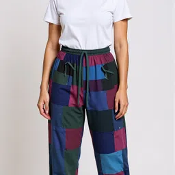 manufashions Women Regular Fit Multicolor Viscose Rayon Trousers-picture-21