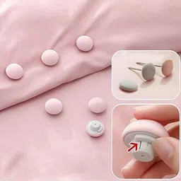 Blanket Clips, Duvet Cover Holding Clips, Quilt Clip Fasteners, Non-Slip Comforter Clips, Prevent Duvet Cover Sheets, Curtains Or Bedding Accessories from Shifting (Multicolor, Pack of 12) image 3