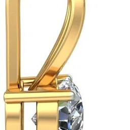 avsar BIS Hallmark AVP646YB 14kt Cubic Zirconia Yellow Gold Pendant image 2