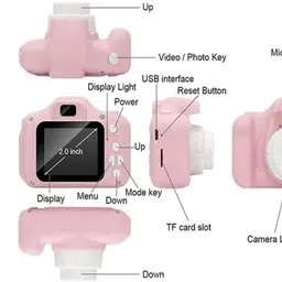 caddle & toes HD 1080P Handy Portable Camera 2.0 Screen, with Inbuilt Games for Kids Camera image 5