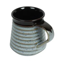 unravel india Earthern 150Ml White & Brown Ceramic (Set Of 6) Tea Cups image 3
