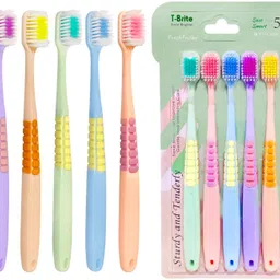funblast Tooth Brush Set - Pack of 5 for Kids & Adults, Extra Soft Bristles for Sensitive Ultra Soft Toothbrush-picture-19