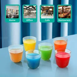 glassimpress (Pack of 6) Crystal Clear Best Designing Glass Glass Set Whisky Glass image 4