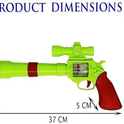 hk toys Strike Gun Toy with 3D Projection Lights and Music,12-inch Action Toy for Kids image 5