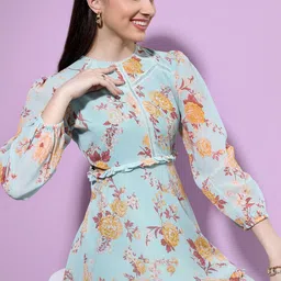 tokyo talkies Women Fit and Flare Multicolor Above Knee/Mid Thigh Length Dress-picture-20