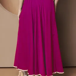zwerlon Women Relaxed Pink Polyester Trousers image 2