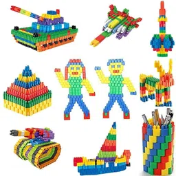 midzone 200+ PCS Creative Bullets Shaped Stem Building Blocks Toy Set For Kids-picture-41