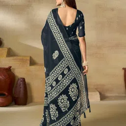 samah Floral Print Daily Wear Georgette Saree image 2