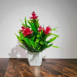 lambrosh Artificial Flowers & Port for Home and Office Decoration Pot Multicolor Multicolor Wild Flower Artificial Flower image 4