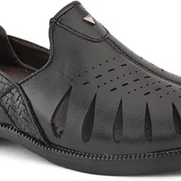 souragya Men Perforations Round Toe Mojaris Shoes for festive occasion Loafers For Men image 2