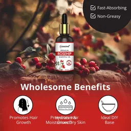 cosmofine Rose Essential Oil for Hair Growth, Acne & Blemishes Control For Women & Men image 4