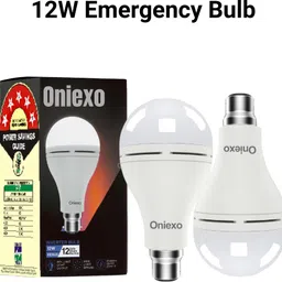 oniexo Pack of 2 – 12W Emergency Bulb with Backup Battery 4 hrs Bulb Emergency Light-picture-20
