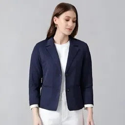 cadmon Women Solid Single Breasted Formal Blazer-picture-33