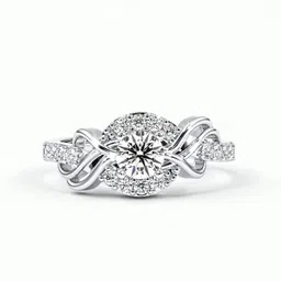 zarkan 925 Sterling Silver Love Root Silver Solitaire Ring For Women & Girls Silver Zircon Rhodium Plated Ring-picture-15