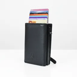 men mania Men Casual, Ethnic, Evening/Party, Formal, Travel, Trendy Black Genuine Leather RFID Wallet-picture-14