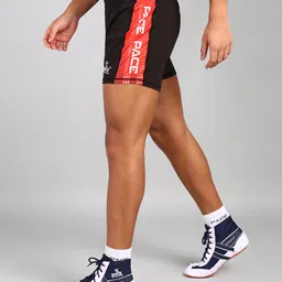 pace international Striped Men Black Sports Shorts image 3