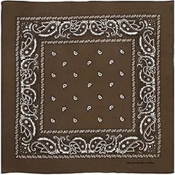 Tough Headwear Unisex Bandana For All Ages ["Brown"] Handkerchief-image-27