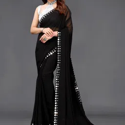 vivan fab Embellished Bollywood Georgette Saree image 1