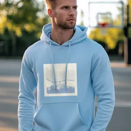 nobero Men Full Sleeve Graphic Print Hooded Sweatshirt-picture-24