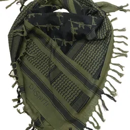 digniti Printed, Woven Pure Cotton Men Black, Dark Green Fancy Scarf-picture-38