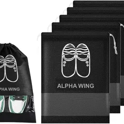 adorex ADOREX05 Black Shoes Cover Polyester Black Flat Shoe Cover, Toes Shoe Cover-picture-21