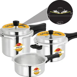 pigeon by stovekraft limited Special Spill Free Clean Cook Induction Bottom Aluminium Pressure Cooker 2 L, 3 L, 5 L Induction Bottom Pressure Cooker-picture-20