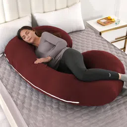 texlux Microfibre Pregnancy Pillow Pack of 1 Solid image 2