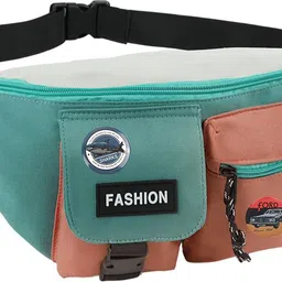 gustave Waist Bag for Men Women Nylon Patchwork Color Lightweight Travel Pack Waist Bag-image-1