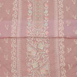 soch Unstitched Organza Salwar Suit Material Floral Print image 4