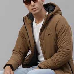 roadster Men Solid Padded Jacket image 3