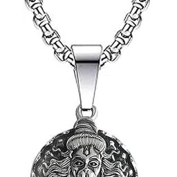 mk gallery DGHS 08 Silver Stainless Steel Locket Set image 1