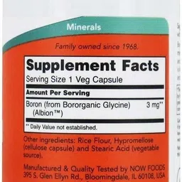 now foods Boron works with Calcium and Magnesium Dietary Supplement 3 mg image 2